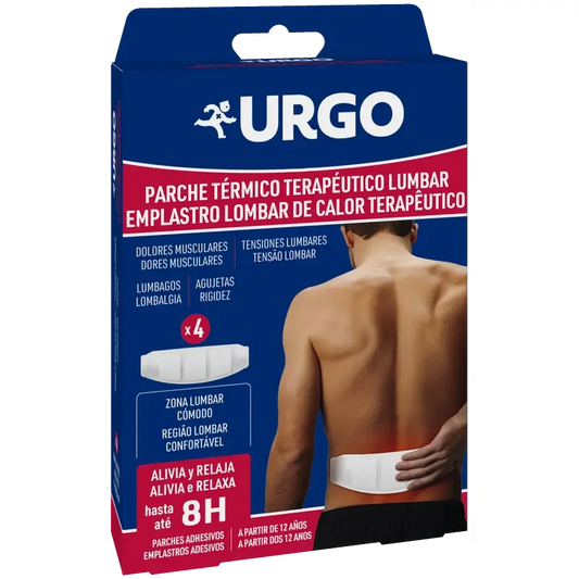 Urgo Parche Térmico Terapéutico Lumbar , 4 unidades