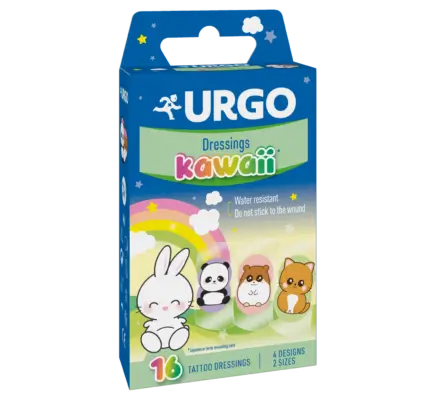 Urgo Primeros Auxilios Kawaii - 16 Apósitos, 16 unidades