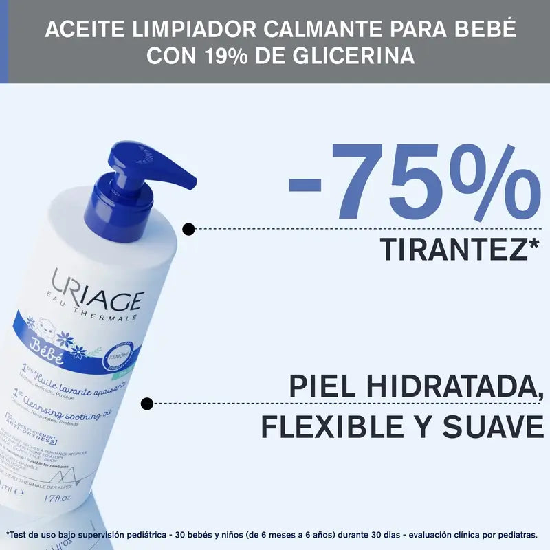 Uriage Bebé 1er Aceite Limpiador Calmante 500 ml