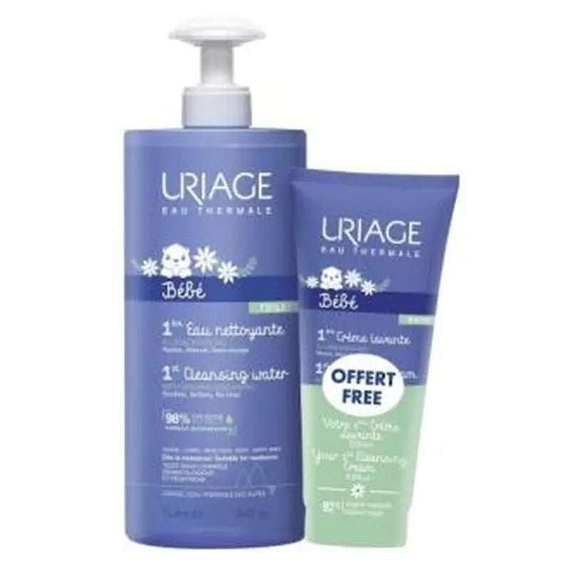 Uriage Pack 1A Agua Limpiadora 500M+1A Crema Lavante 200M 