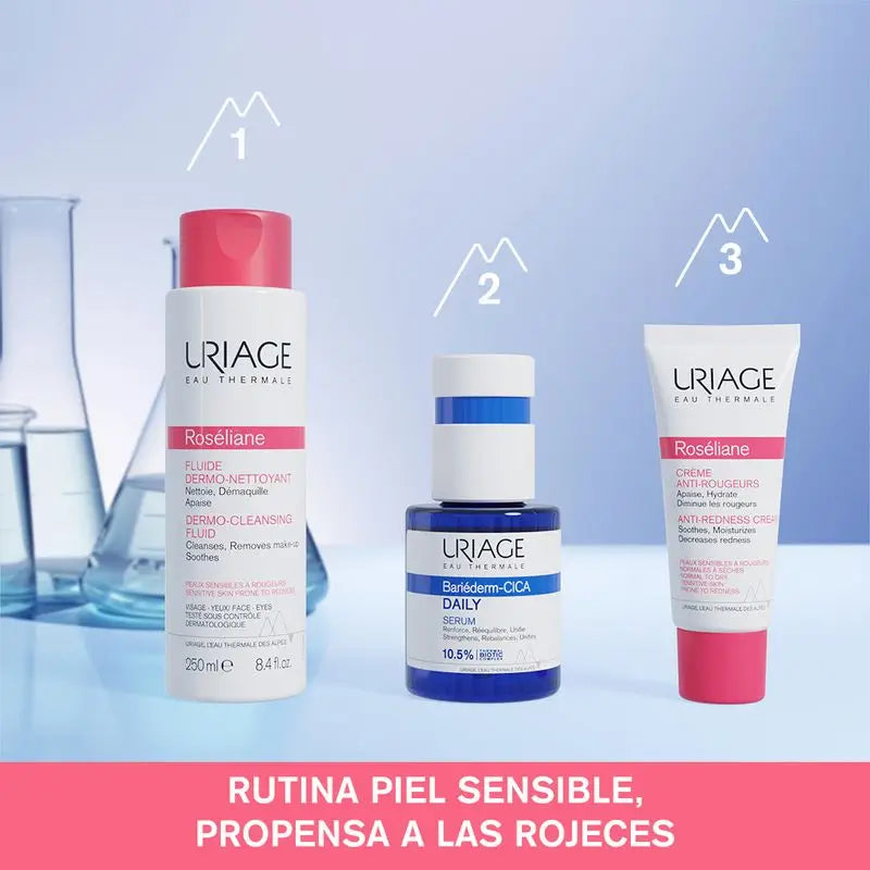 Uriage Roséliane Crema Anti-Rojeces Piel Sensible, Con Rojeces, Rosácea E Hiperreactiva  , 40 ml