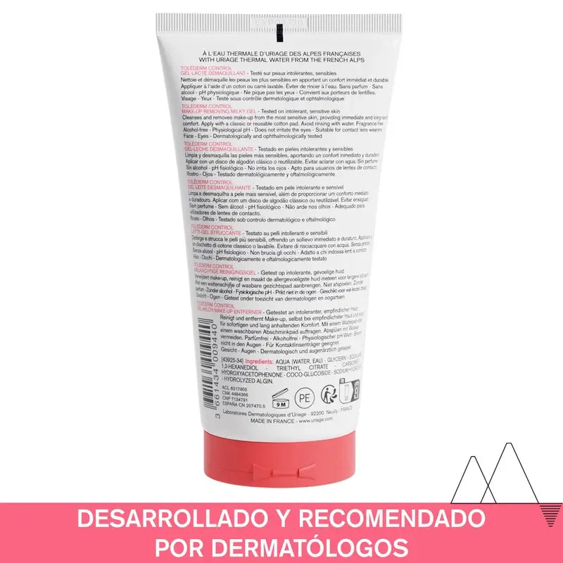 Uriage Toléderm Control Gel-Leche Desmaquillante 150Ml