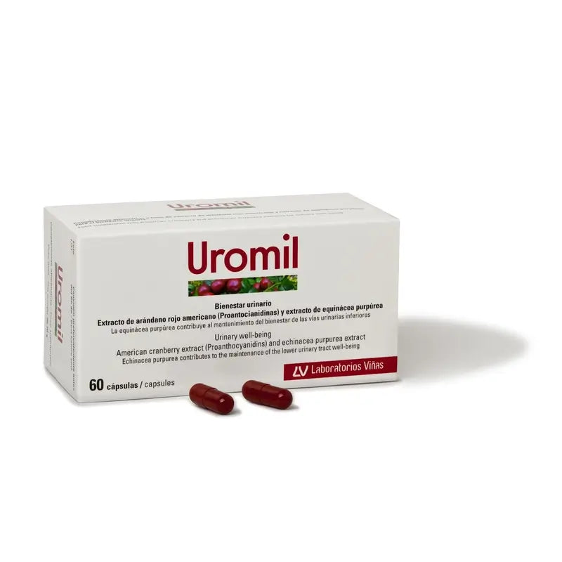 Uromil Complemento Alimenticio Infecciones de Orina 60 cápsulas