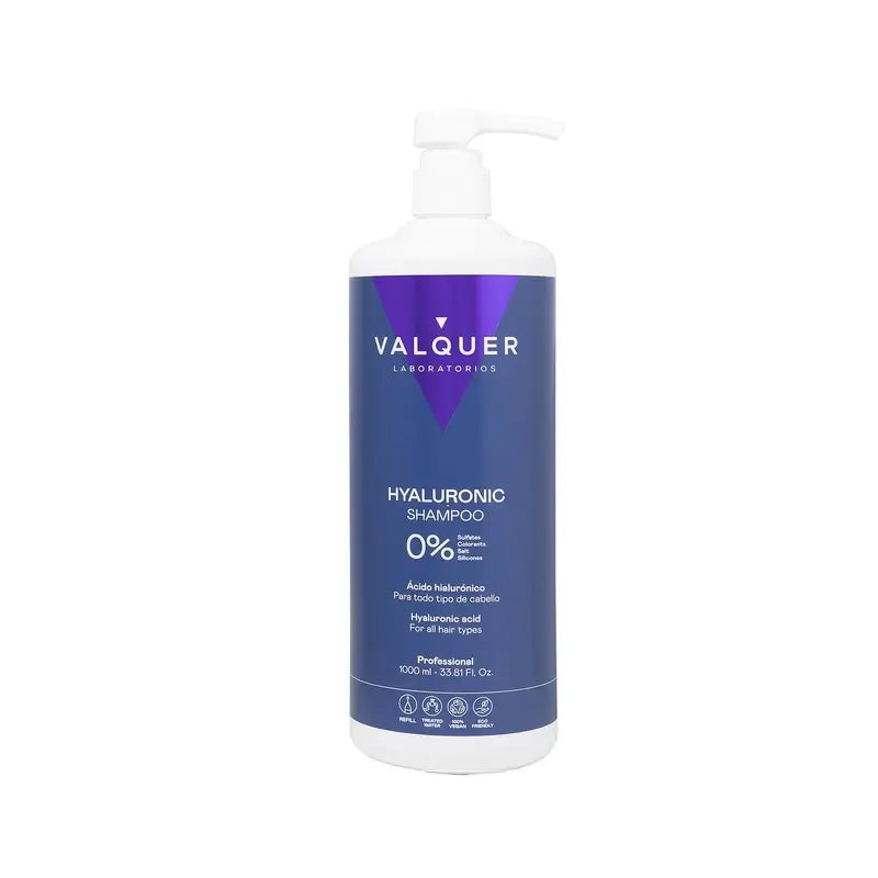 Valquer Hair Care Champu Acido Hialuronco, 1000 ml