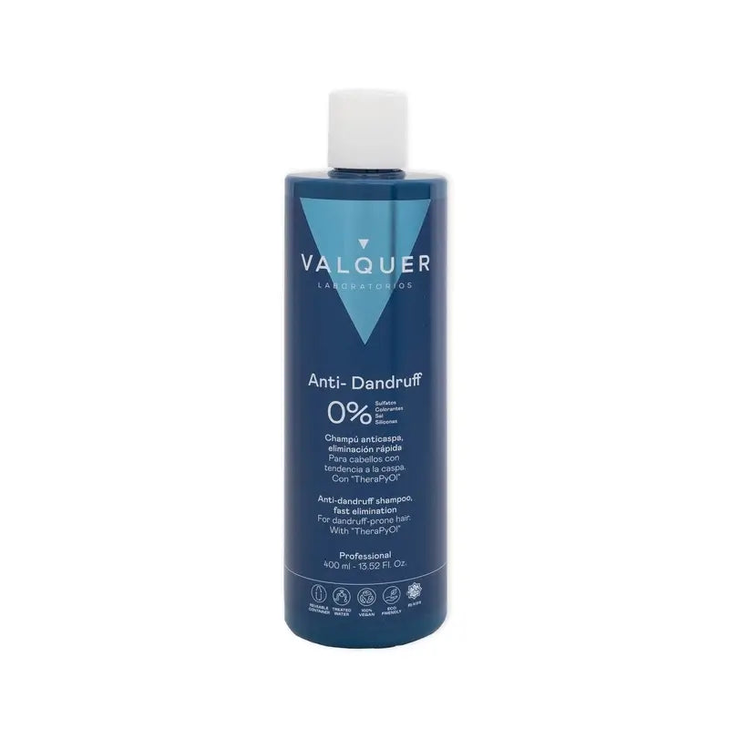 Valquer Hair Care Champu Anticaspa, Eliminacion Rapida, 400 ml