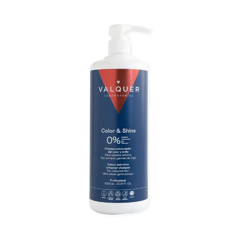 Valquer Hair Care Champu Potenciador Del Color Y Brillo, 1000 ml