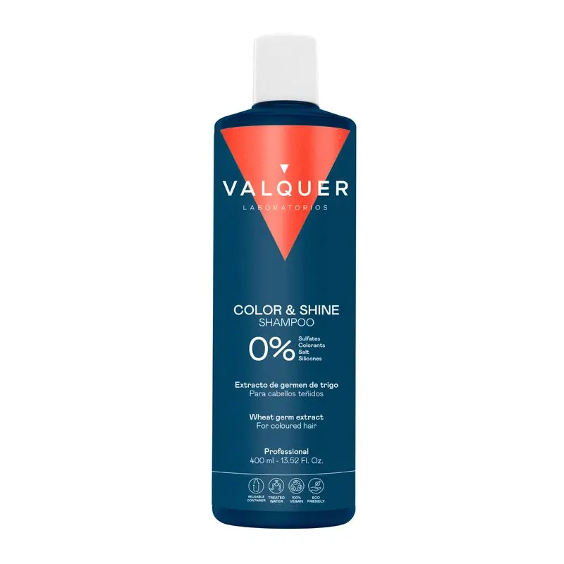 Valquer Hair Care Champu Potenciador Del Color Y Brillo, 400 ml