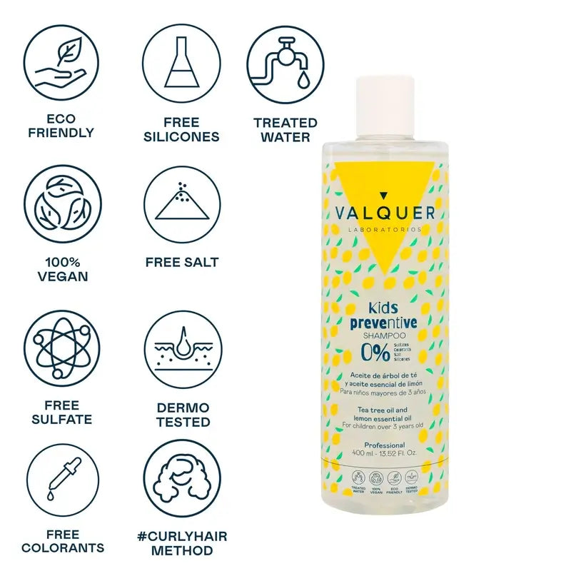 Valquer Hair Care Champu Preventivo Infantil, 400 ml