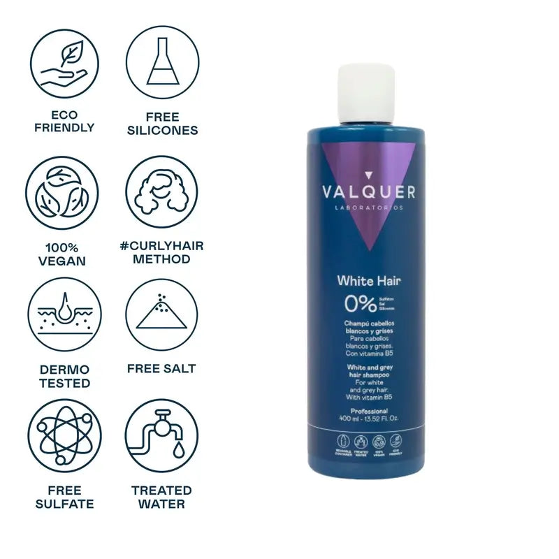 Valquer Hair Care Champu Silver Platinum, 400 ml