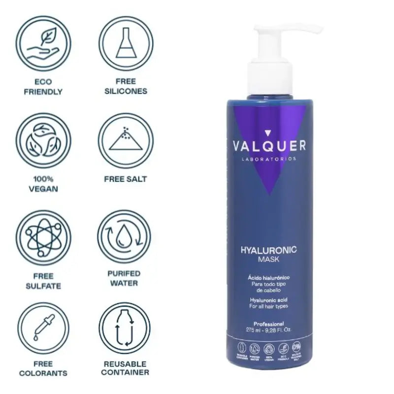 Valquer Hair Care Mascarilla Acido Hialuronico, 275 ml