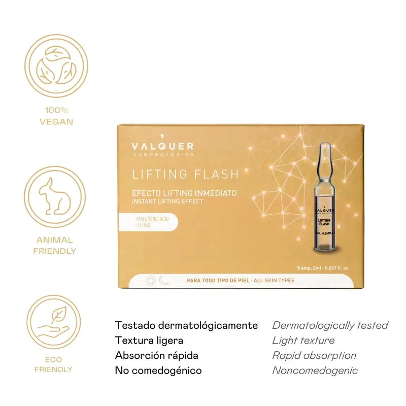 Valquer Skin Care Ampolla Lifting Flash, 5 x 2 ml