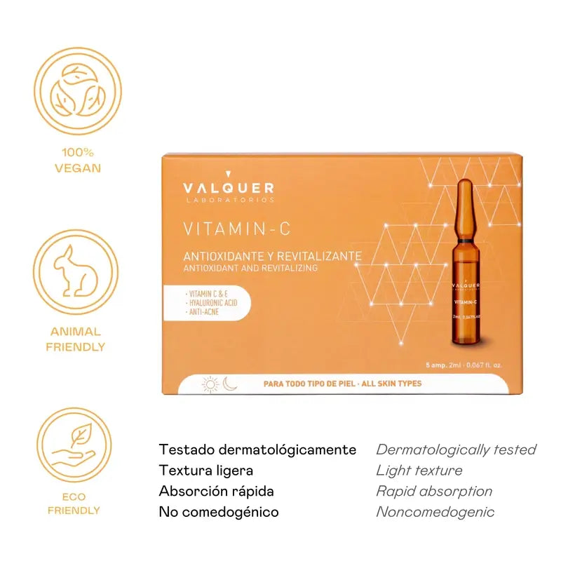 Valquer Skin Care Ampollas Vitamina-C, 5 x 2 ml