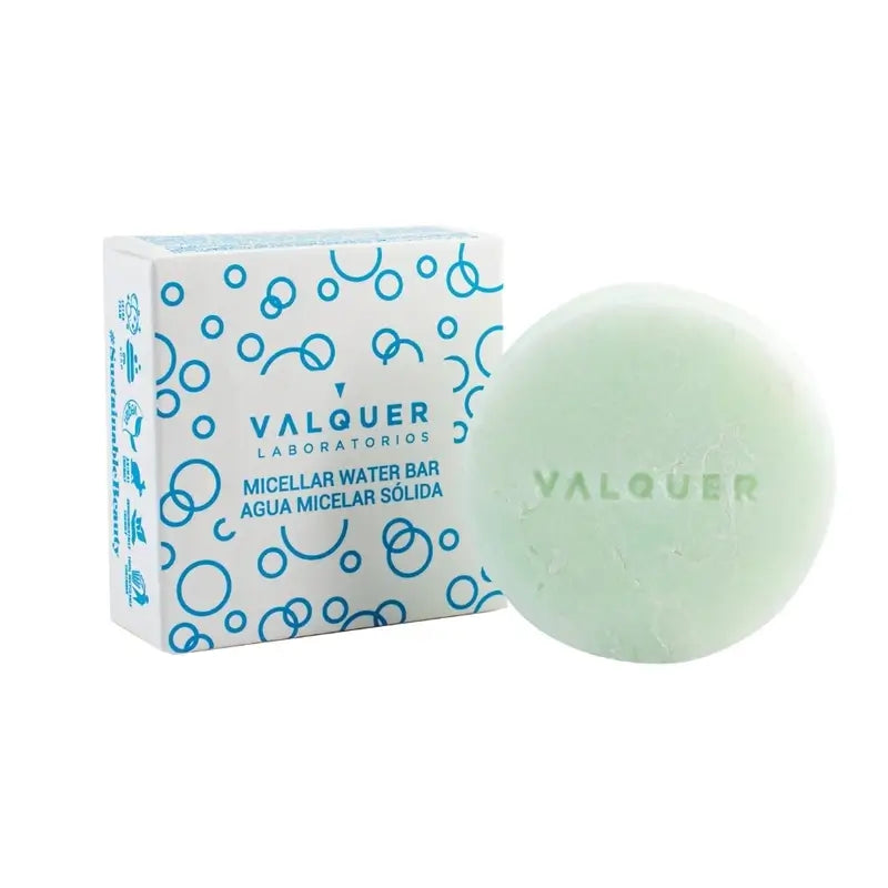 Valquer Skin Care Blue Ice Agua Micelar Solida Para Pieles Secas, 50 gr