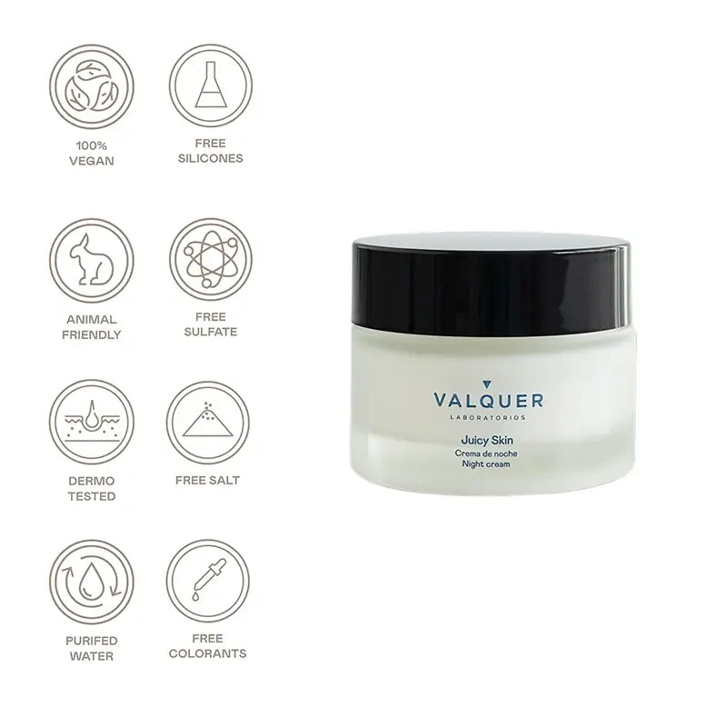 Valquer Skin Care Crema Hidratante De Noche, 50 ml