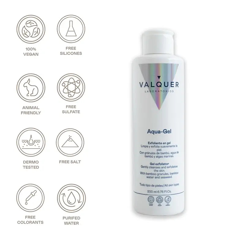 Valquer Skin Care Exfoliante Aqua-Gel, 200 ml