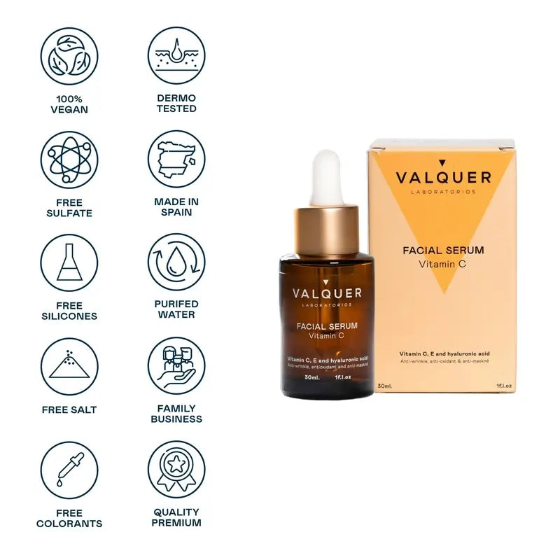 Valquer Skin Care Serum Facial Vitamina C, 30 ml