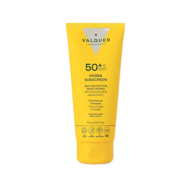 Valquer Sunscreen Protector Facial 50+ Hydra Sunscreen 75 Ml, 75 ml