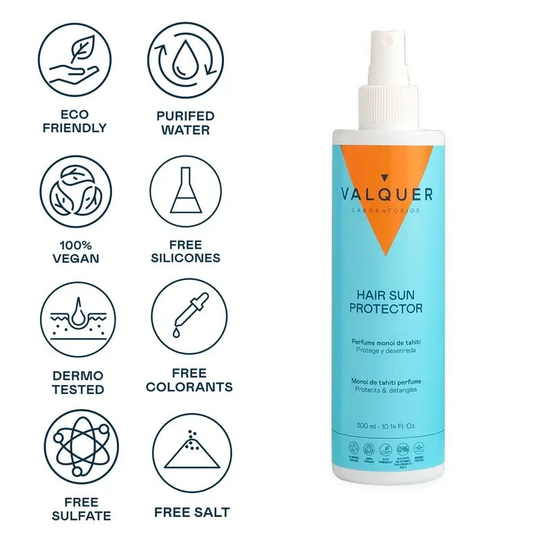 Valquer Sunscreen Protector Solar Capilar, 300 ml