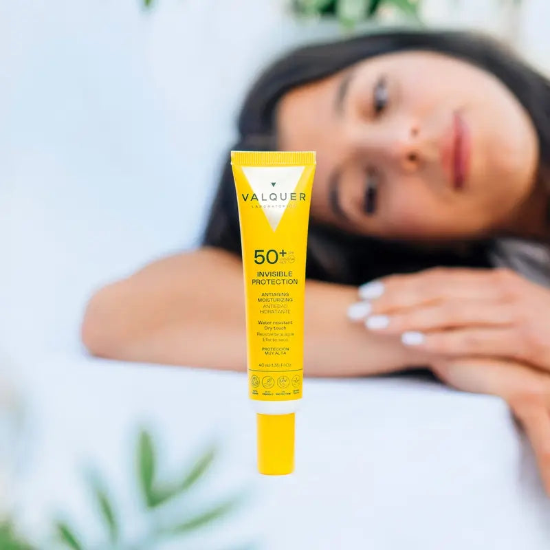 Valquer Sunscreen Protector Solar Facial 50+ Invisible Protection, 40 ml