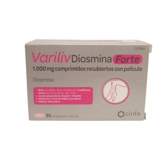 Variliv  Diosmina , 1000 mg 30 comprimidos recubiertos