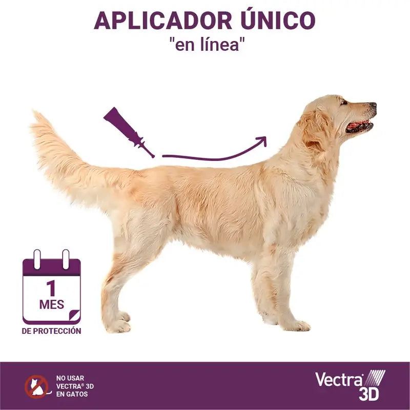 Vectra 3D Perro 4-10 kg 3 Pipetas