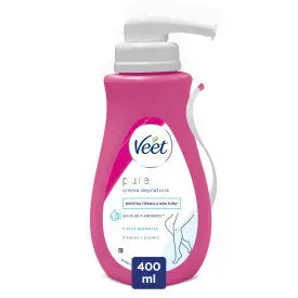 Veet Crema Depilatoria Minima Piel Sensible con Dosificador, 400 ml