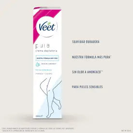 Veet Crema Depilatoria Minima Piel Sensible, 200 ml