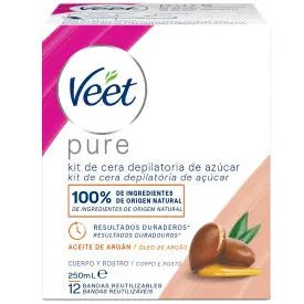 Veet Pure Cera Caliente, 250Ml