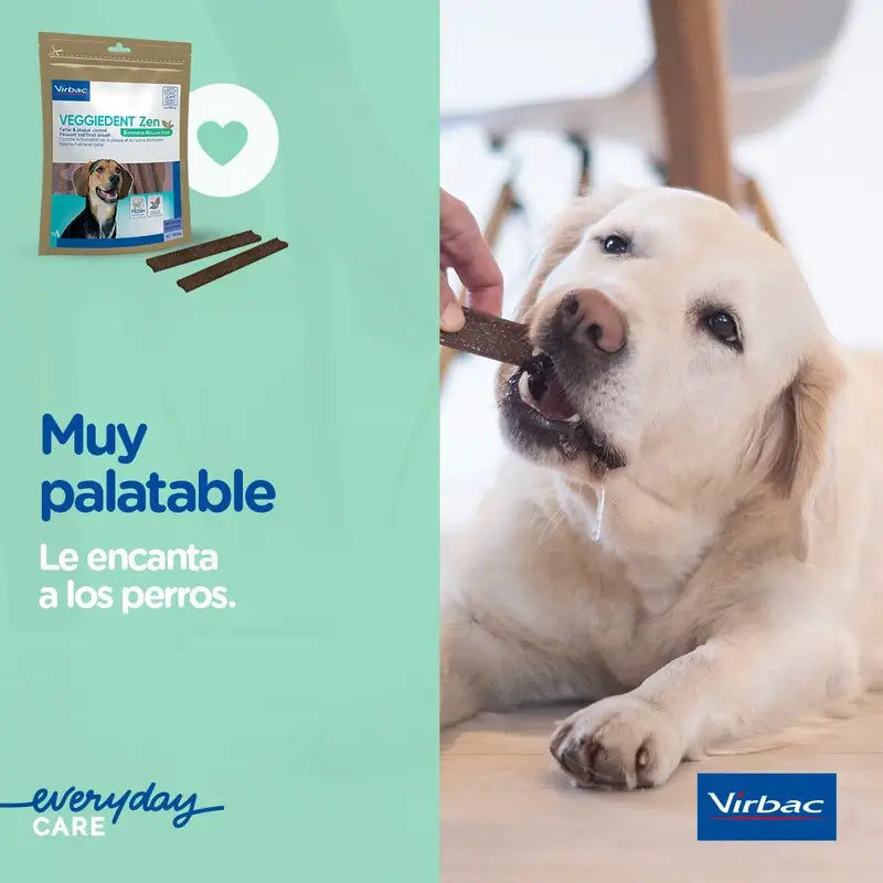 Virbac Veggiedent Zen Xs, Snack Dental Para Perros Raza Muy Pequeña