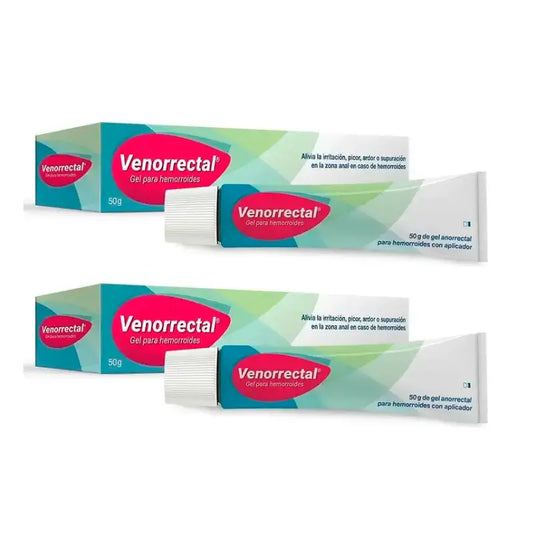 Venorrectal Gel, Pack 2 x 50 gr