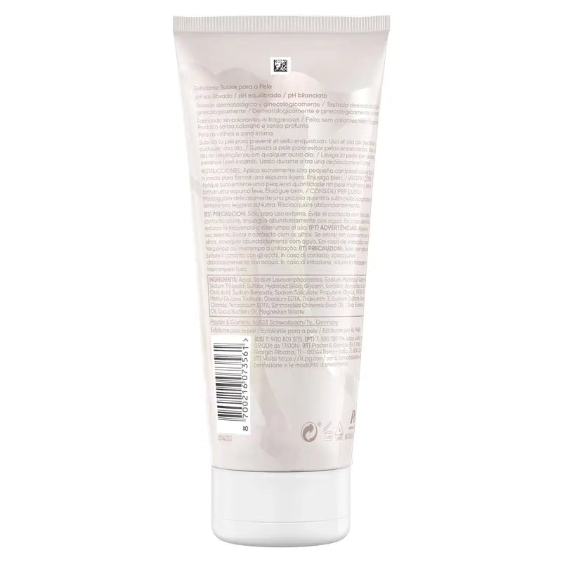 Venus Satin Care exfoliante suave zona íntima, 177 Ml