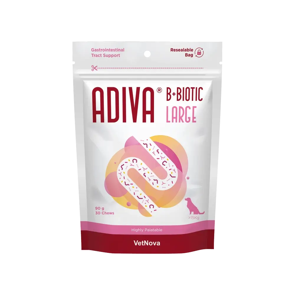 Vetnova Adiva B+Biotic Large, 30 Chews