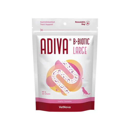 Vetnova Adiva B+Biotic Large, 30 Chews