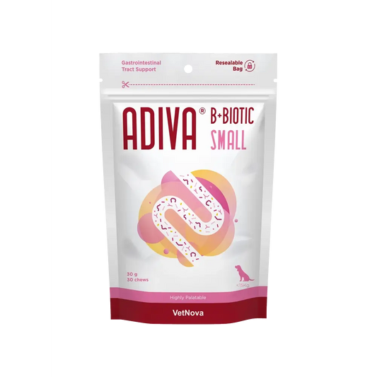 Vetnova Adiva B+Biotic Small, 30 Chews