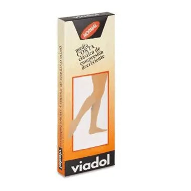 Viadol Media Corta Normal Beige Talla Grande, 1 Media