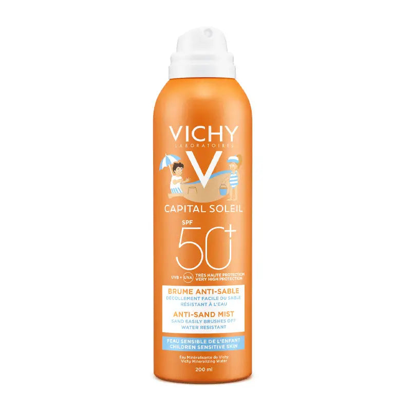 Vichy Capital Soleil Bruma Solar Anti-Arena para Niños SPF 50+, 200 ml