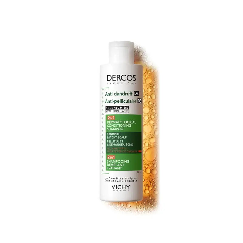 Vichy Dercos Champú Acondicionador Anticaspa Ds 2 En 1, 200 ml