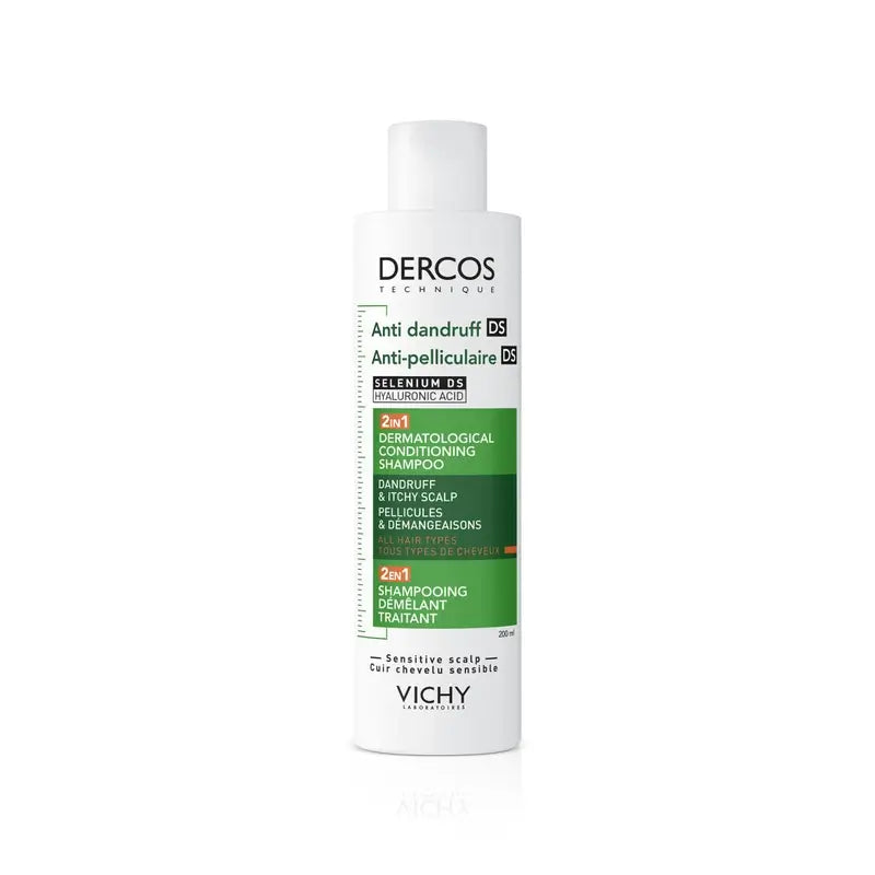 Vichy Dercos Champú Acondicionador Anticaspa Ds 2 En 1, 200 ml