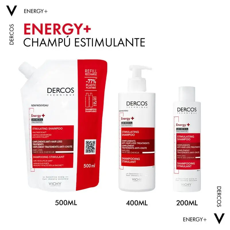 Vichy Dercos Champú Ecorefill Energy+ 500Ml