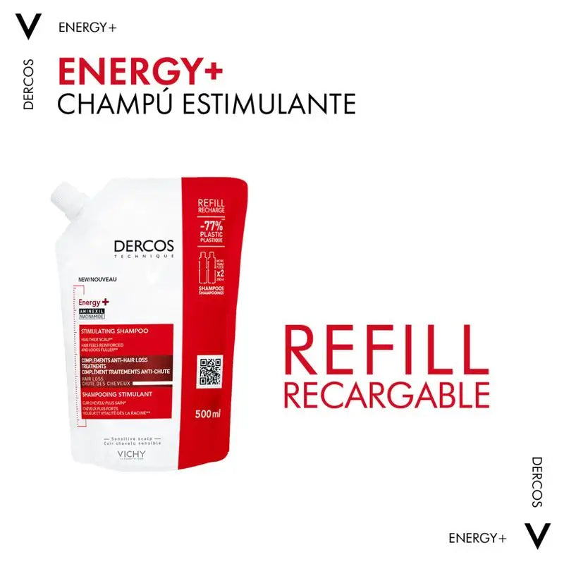 Vichy Dercos Champú Ecorefill Energy+ 500Ml