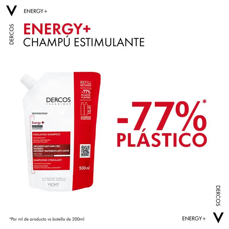 Vichy Dercos Champú Ecorefill Energy+ 500Ml