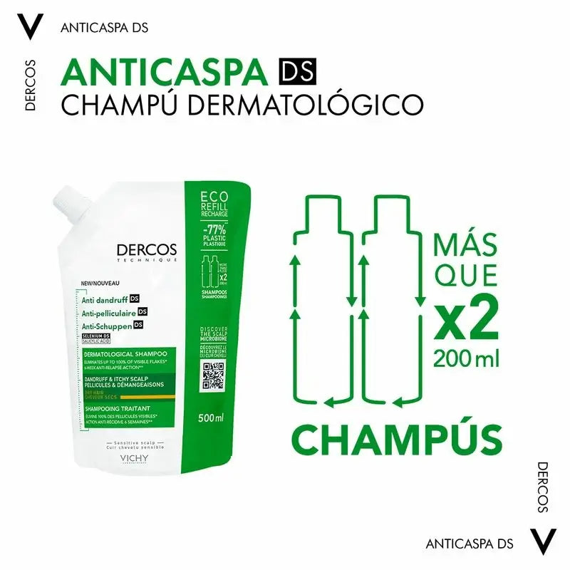 Vichy Laboratoires Dercos Technique Champú Ecorefill Anticaspa Seca