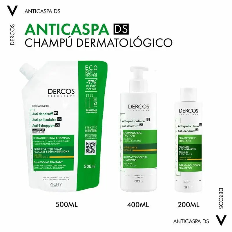 Vichy Laboratoires Dercos Technique Champú Ecorefill Anticaspa Seca