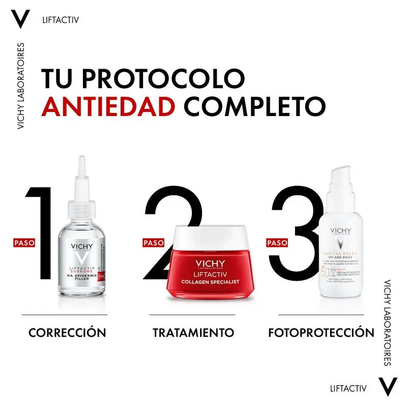 Vichy Liftactiv Collagen Crema Día Antiarrugas, 50 ml