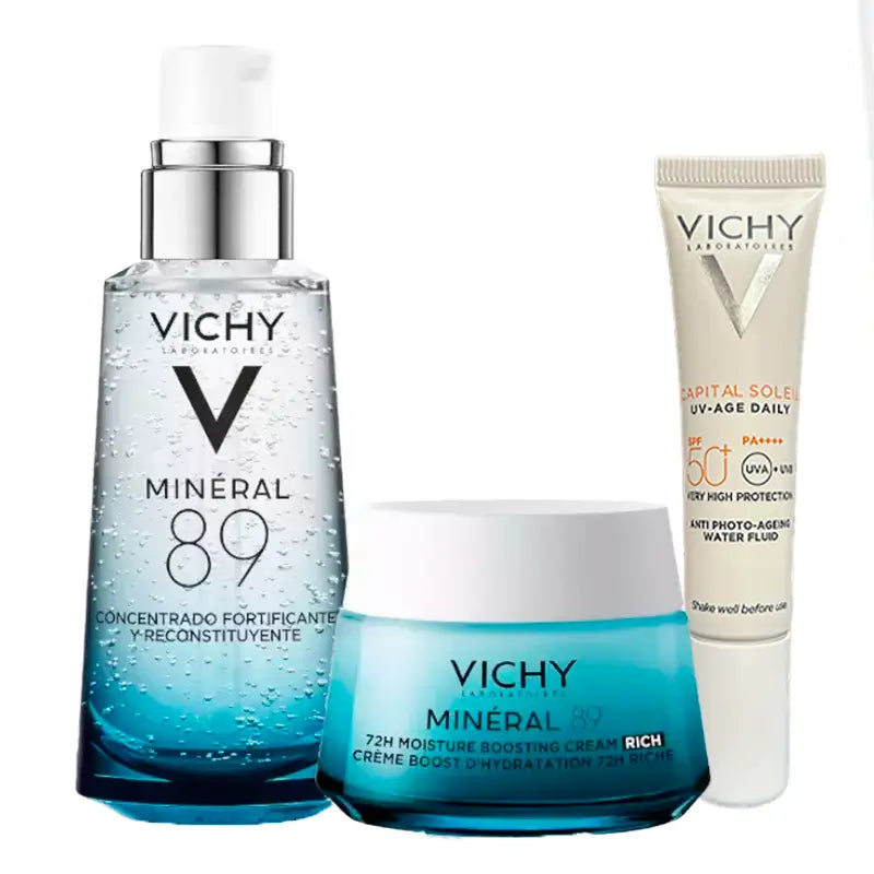 Vichy Mineral 89 Rutina Hidratación + Regalo Uv-Age-Daily  SPF 50+ 15 ml