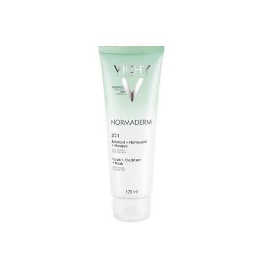 Vichy Normaderm 3 En 1 Exfoliante, Limpiador y Mascarilla 125 ml