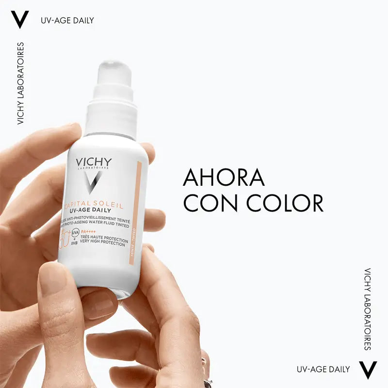 Vichy Uv-Age Daily con Color Water Fluid Antifotoenvejecimiento Uvb SPF 50+ Uva