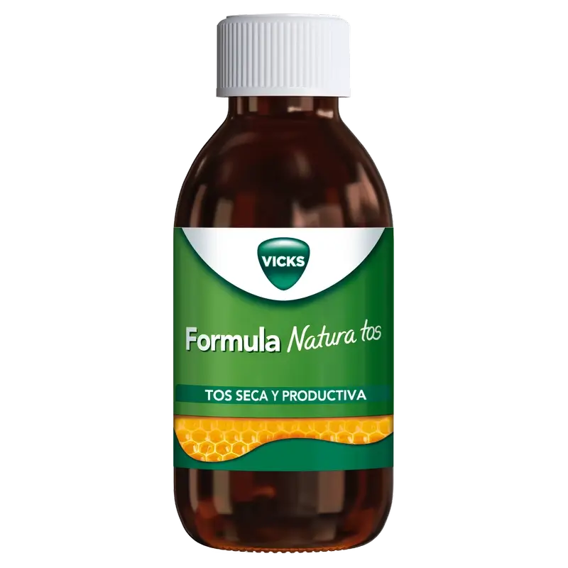 Vicks Formula Natura Tos: Jarabe Alivio 2 En 1, Sabor Miel, 140 ml