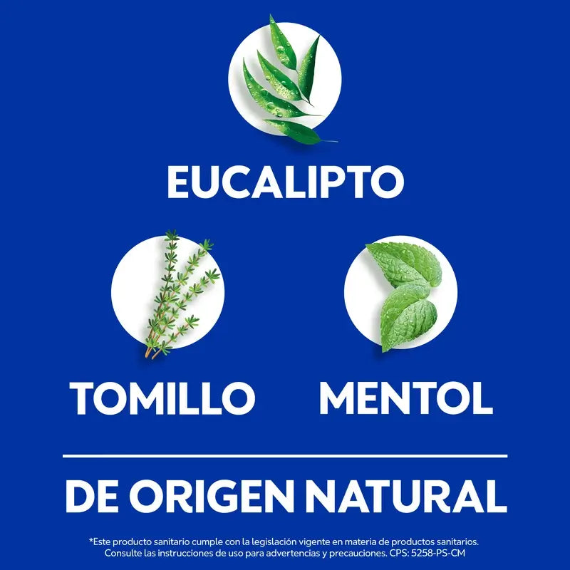 Nasal Natura contiene eucalipto, mentol y tomillo