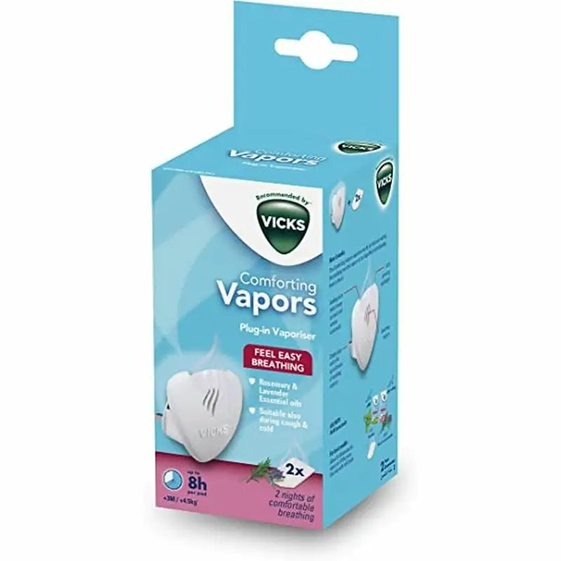 Vicks Vaporizador Electrico de Aceites Esenciales Romero + Lavanda 2 Noches